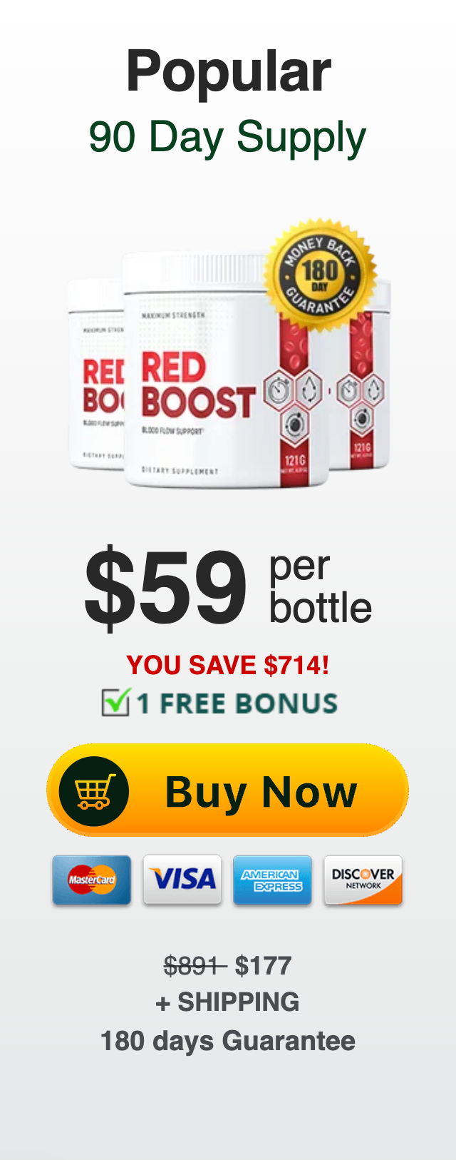 Red Boost Buy 3 Bottles