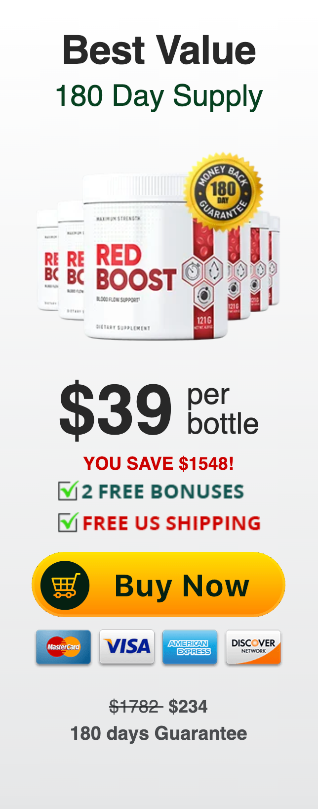 Red Boost Buy 6 Bottles